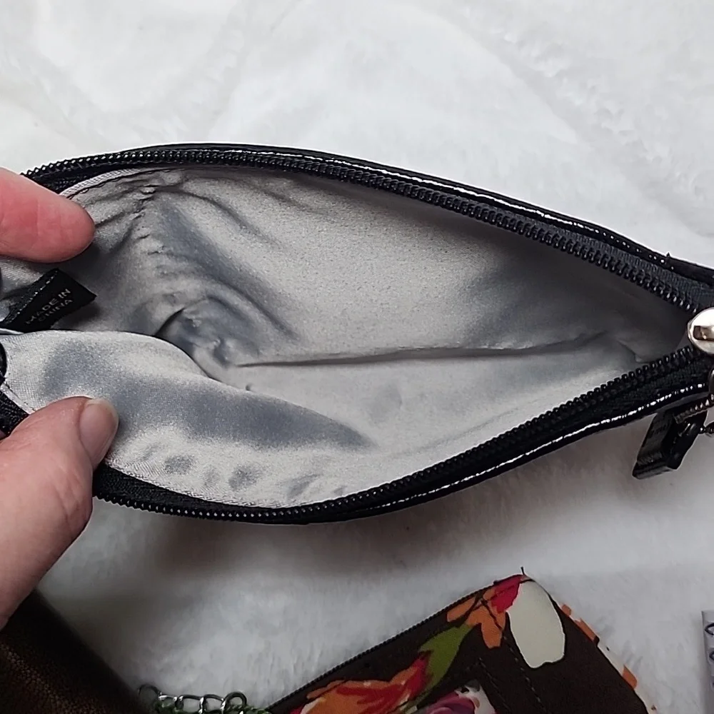 Vintage Coach Poppy Satin Fabric Wristlet - Picture 5 of 8